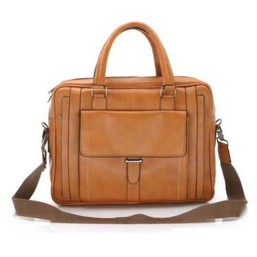 Leather Bag Gold | front buckle