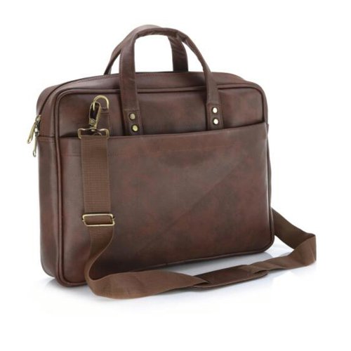 brown Leather Bag for Office