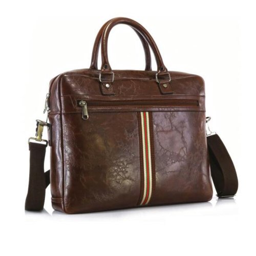 Brown Leather shine Office Bag