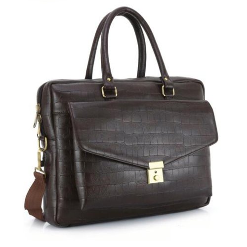 Dark Brown Leather office bag