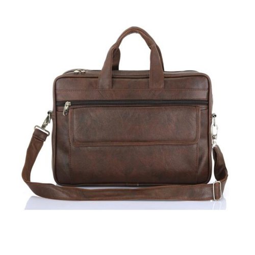 Premium Brown Leather Laptop Bag