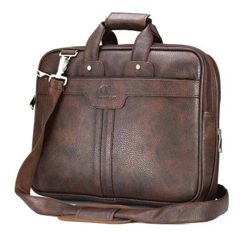 Brown shaded laptop bag | leather