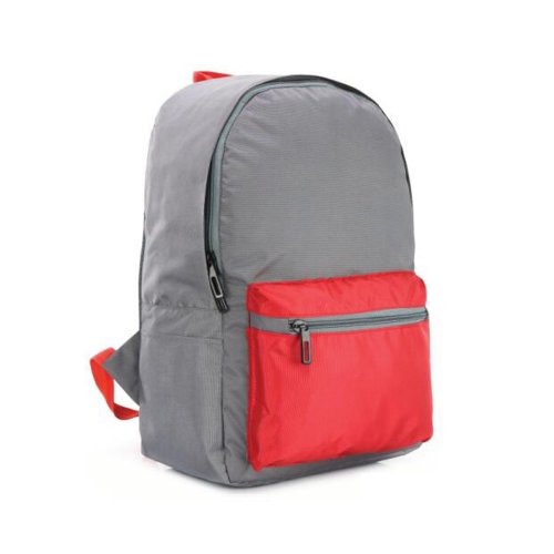 Backpack grey and red