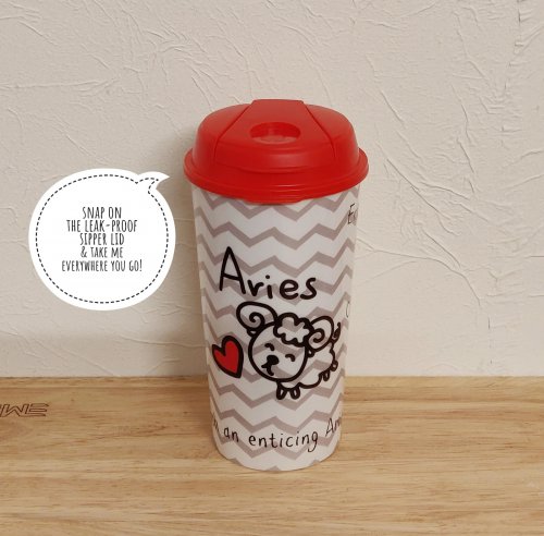 Aries Sun Sign Sipper & Coffee Cup - Zodiac Cups